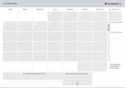 Calendrier 2026 avec Notes