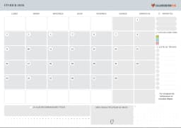 Calendrier février 2026 avec Notes
