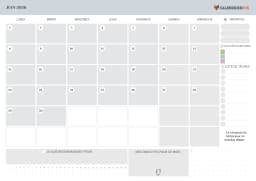 Calendrier juin 2026 avec Notes